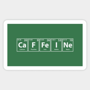 Caffeine Elements Spelling Sticker